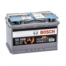 Акумулятор 70Ah-12v BOSCH AGM (S5A08) (278х175х190), R, EN 760