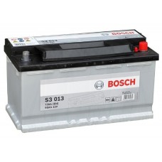 Аккумулятор   90Ah-12v BOSCH (S3013) (353x175x190),R,EN720