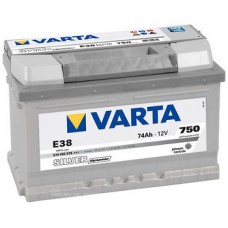 Аккумулятор   74Ah-12v VARTA SD(E38) (278x175x175),R,EN750, 523726H, Varta, Varta
