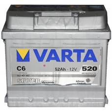 Аккумулятор   52Ah-12v VARTA SD(C6) (207х175х175),R,EN520, 5237104H, Varta, Varta